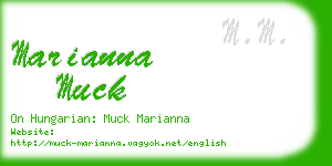 marianna muck business card